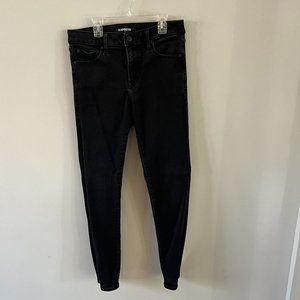 Express Men's Rocco Hyper Stretch Jeans, Slim Fit, Size 29x32. Color: Black